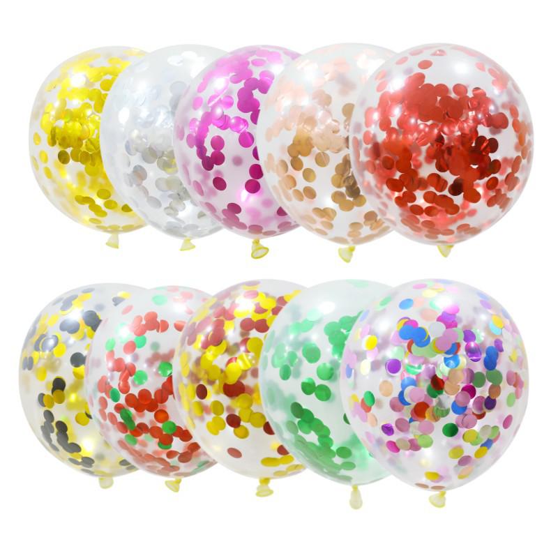 INS Transparent Colorful Latex Balloons for Birthdays, Proposals, and Shop Openings