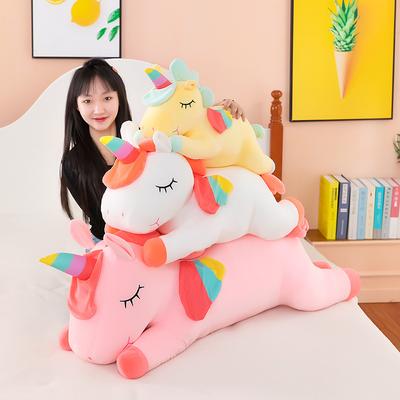 Unicorn Doll Plush Toy Pillow Children's Gift Angel Pony Doll Sleeping Pillow