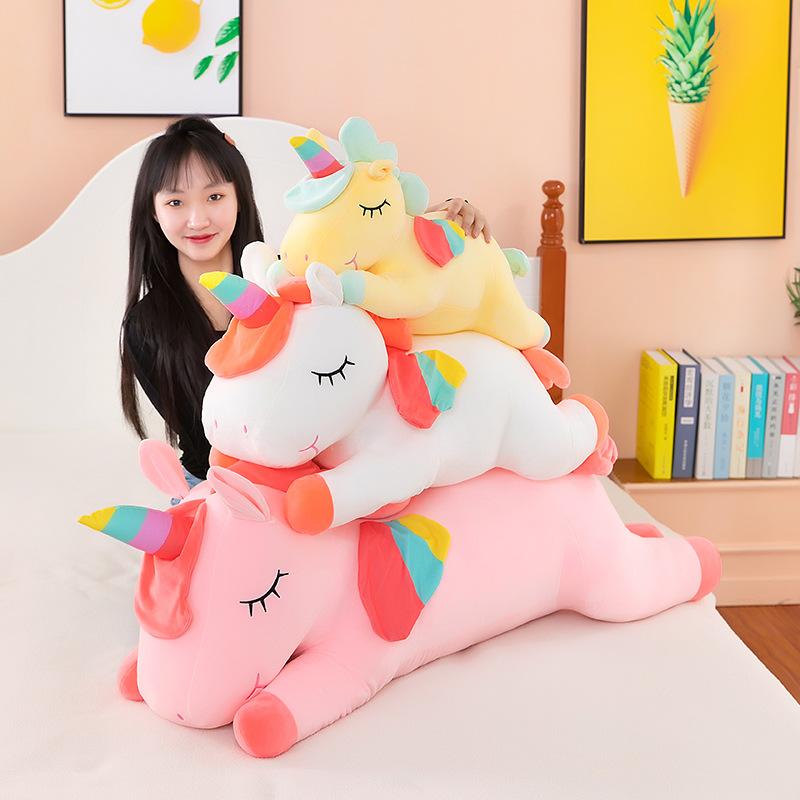 Unicorn Doll Plush Toy Pillow Children's Gift Angel Pony Doll Sleeping Pillow