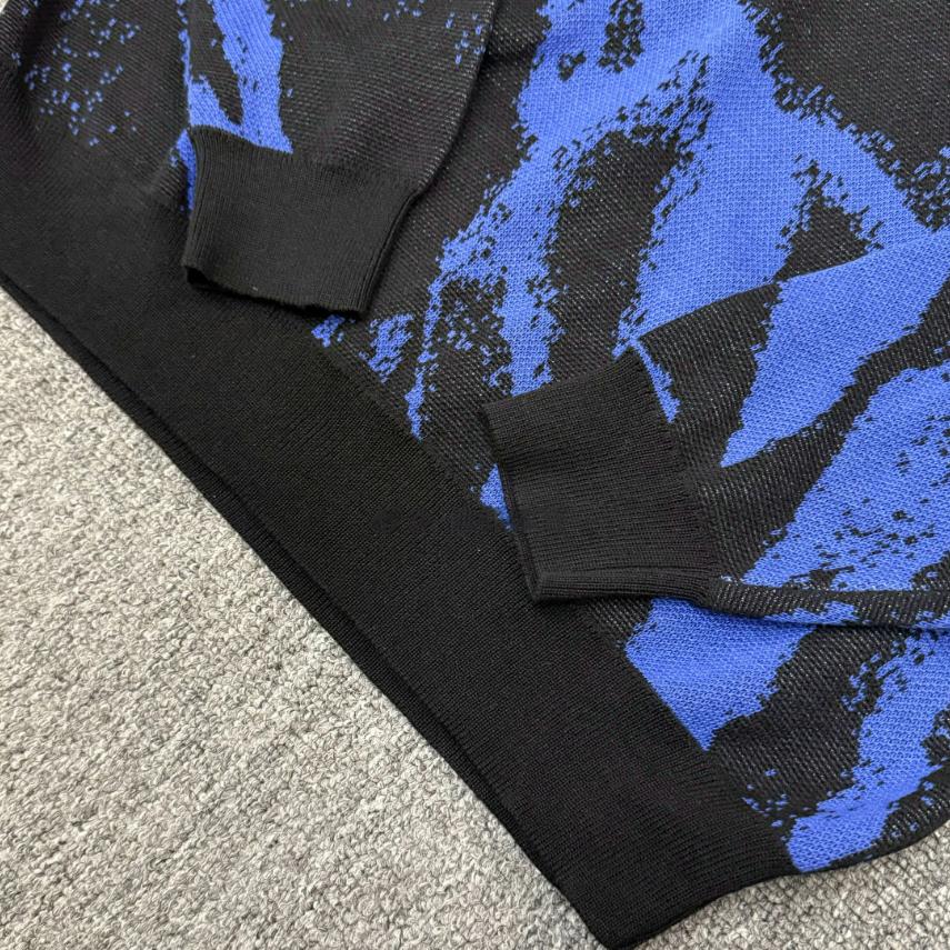 Nike Logo Knitted Warm Pullover Half High Neck Sweatshirt Men sweatshirt Blue FB7842-411