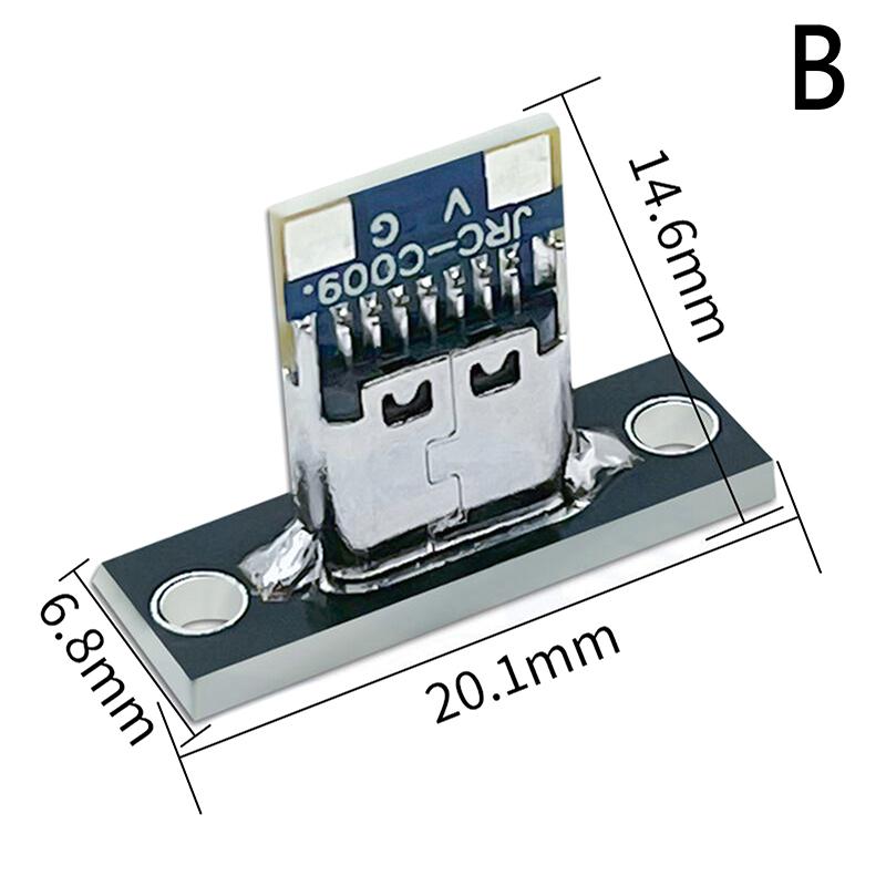 USB 3.1 Typ C-Buchse mit Schraubbefestigungsplatte Typ-C USB-Buchse 3.1 Typ-C 2-polige 4-polige 5-polige 6-polige Buchse