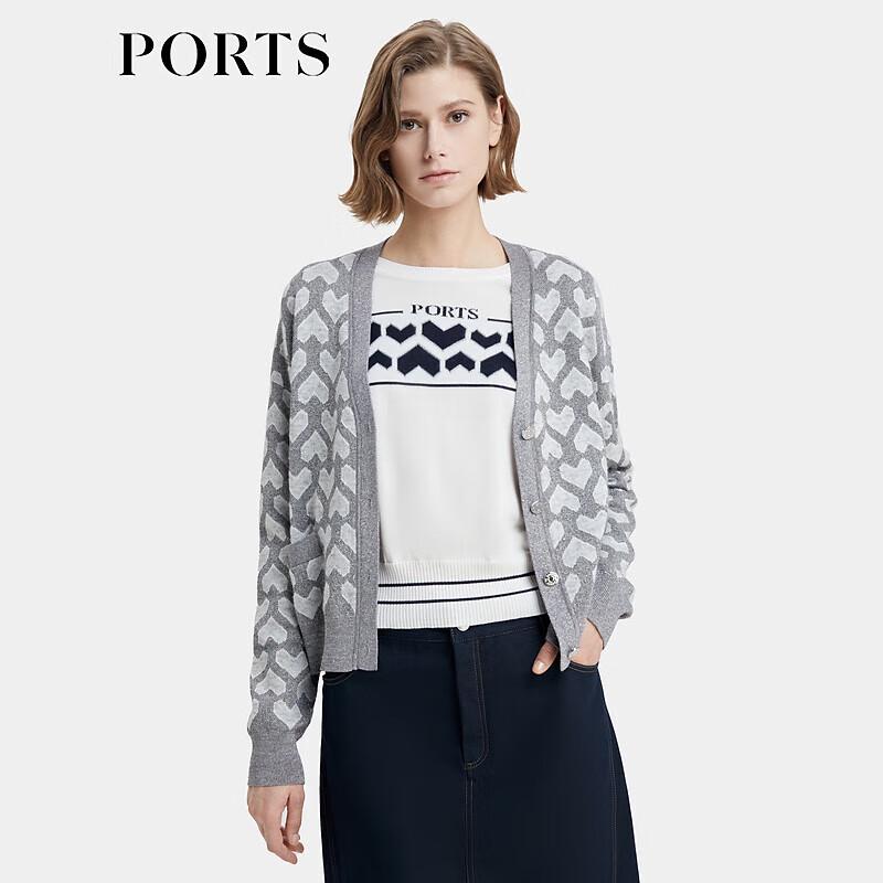 

PORTS Женский джемпер жаккардовой вязки с цветными блоками M