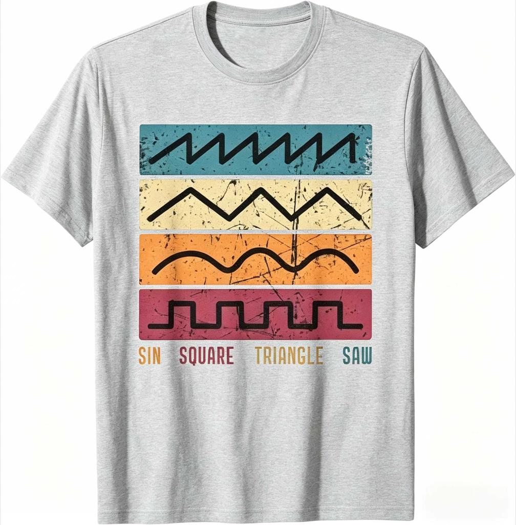 2026 Electronic Musician Synthesizer Drum Machine Dj Vintage T Shirt Cotton Tshirt Fashion Japanese Analog Retro T-shirt Streetwear Short Sleeve Tee