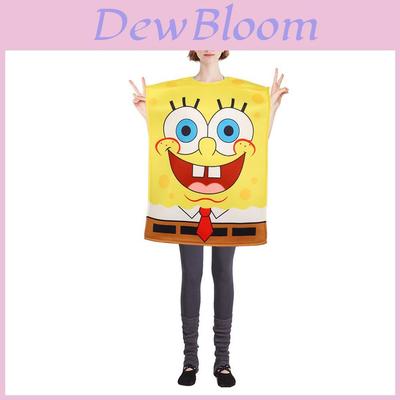 Spongebob Squarepants Halloween Costume Polyester Cosplay Outfit For Adults And Teens Special Characters Included