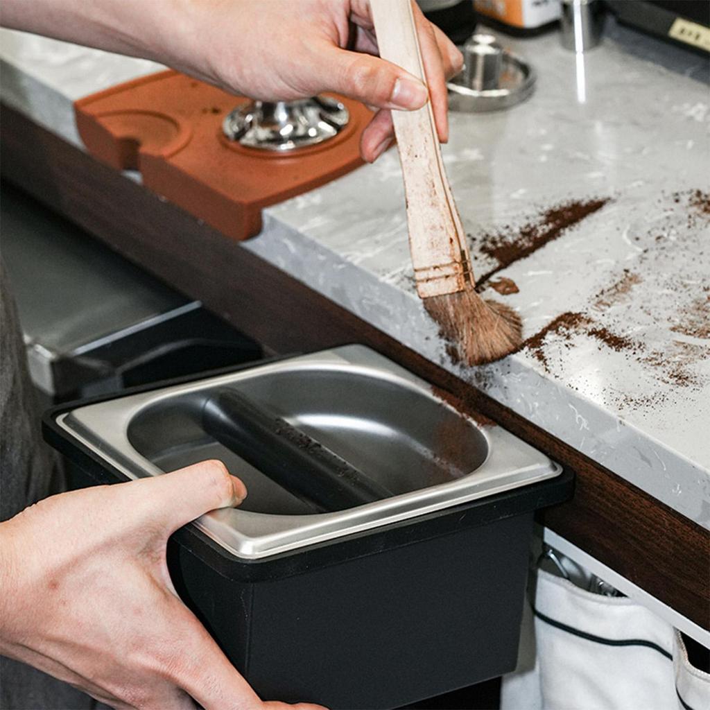 Espresso Knock Box, 304 Stainless Steel, Corrosion Resistant, Coffee Cake Container For Coffee Shops