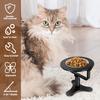 Cat Bowl Stand with Bowl Height Adjustable Pe Food Stand Tilted Elevated Dog Drink water Bowl Nonslip Oblique Neck Protection