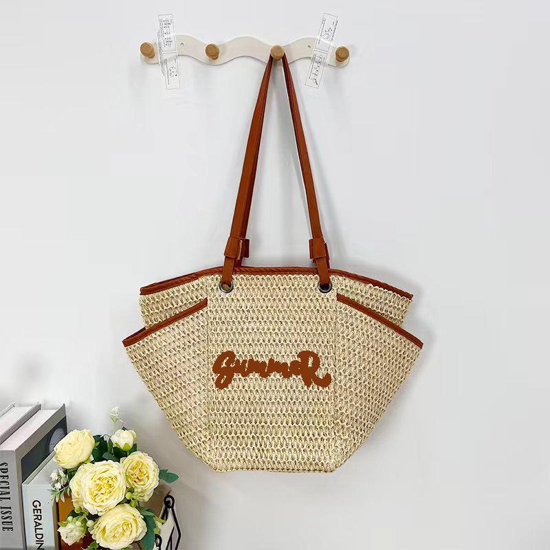 2025 Women's Pastoral Vacation Straw Beach Bag