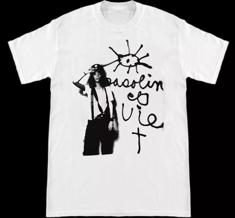 Vtg Patti Smith Music Lover T Shirt For Men Cotton White Full Size KN179 M