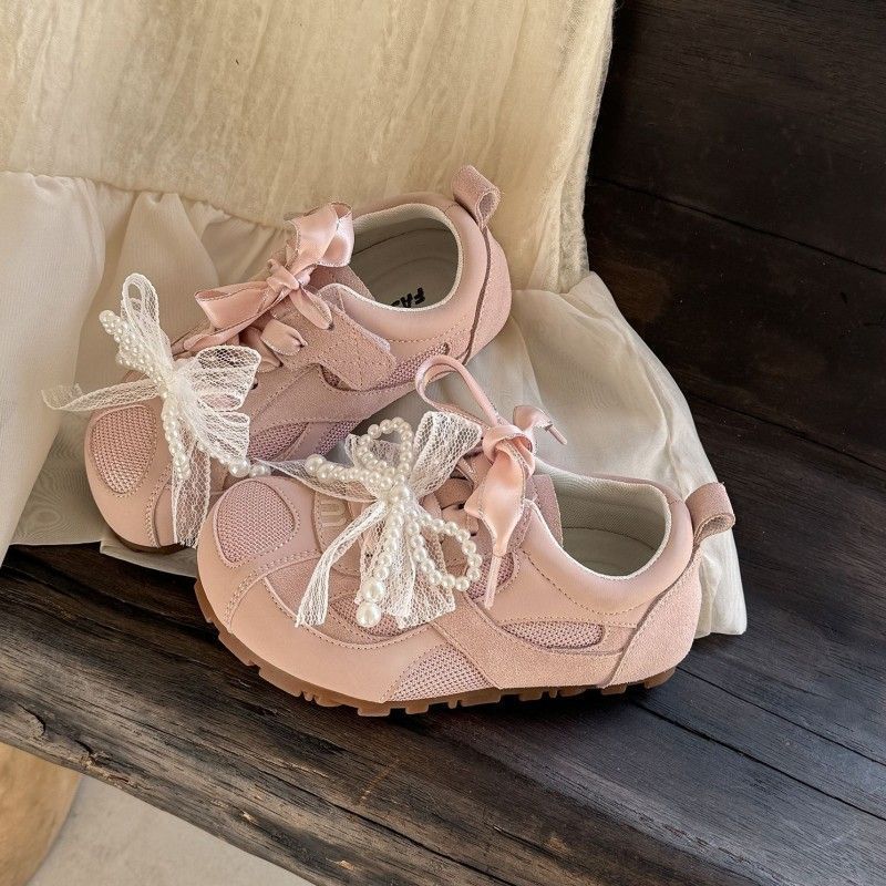 Fashion Girls' Sneaker 2025Spring New Kids Mesh Shoes Soft Soled Comfort Girls Casual Shoes Simple Child Sports Shoe Zapatillas