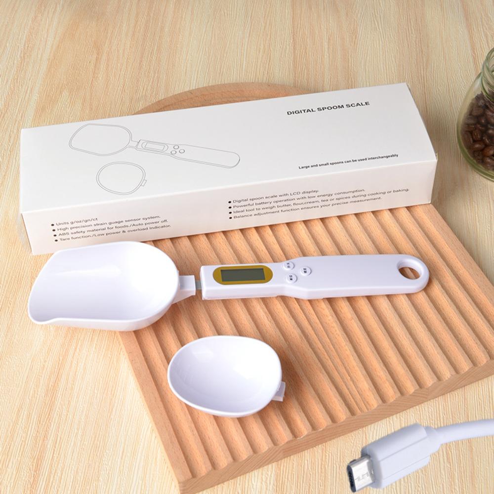 Electronic Measuring Spoon Scale Household Small Electronic Scale Weighing Spoon Weighing Kitchen Ingredients Food Scale Cat Food Weighing Gram