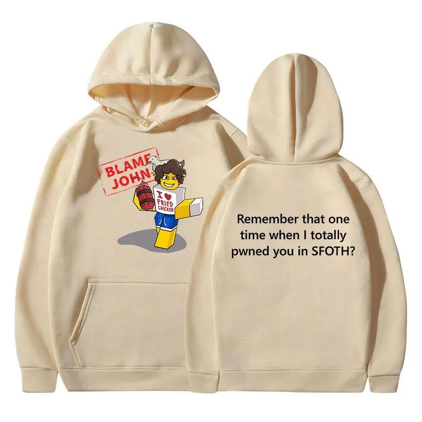 Blame John Hot Product New Model Personality Clothes Hoodies Oversized Unisex High-end Luxury Hot Product Streetwear Trendy Cotton Y2k Short Sleeves 