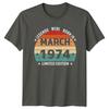 Legends Were Born In March TShirt Vintage Birthday 52nd Birthday Gift