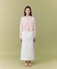Deolil Crop Button Cardigan_Pink
