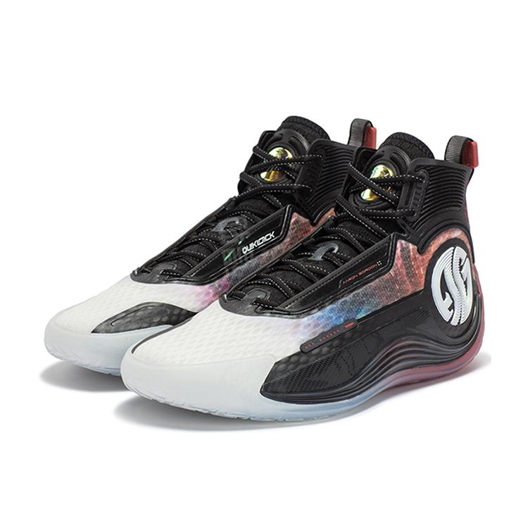 New 361° AG 4 SOAR SOAR Black Hole Cushioning Anti Slip And Wear Resistant High Top Basketball Shoes Men's Obsidian Black 672341104-1