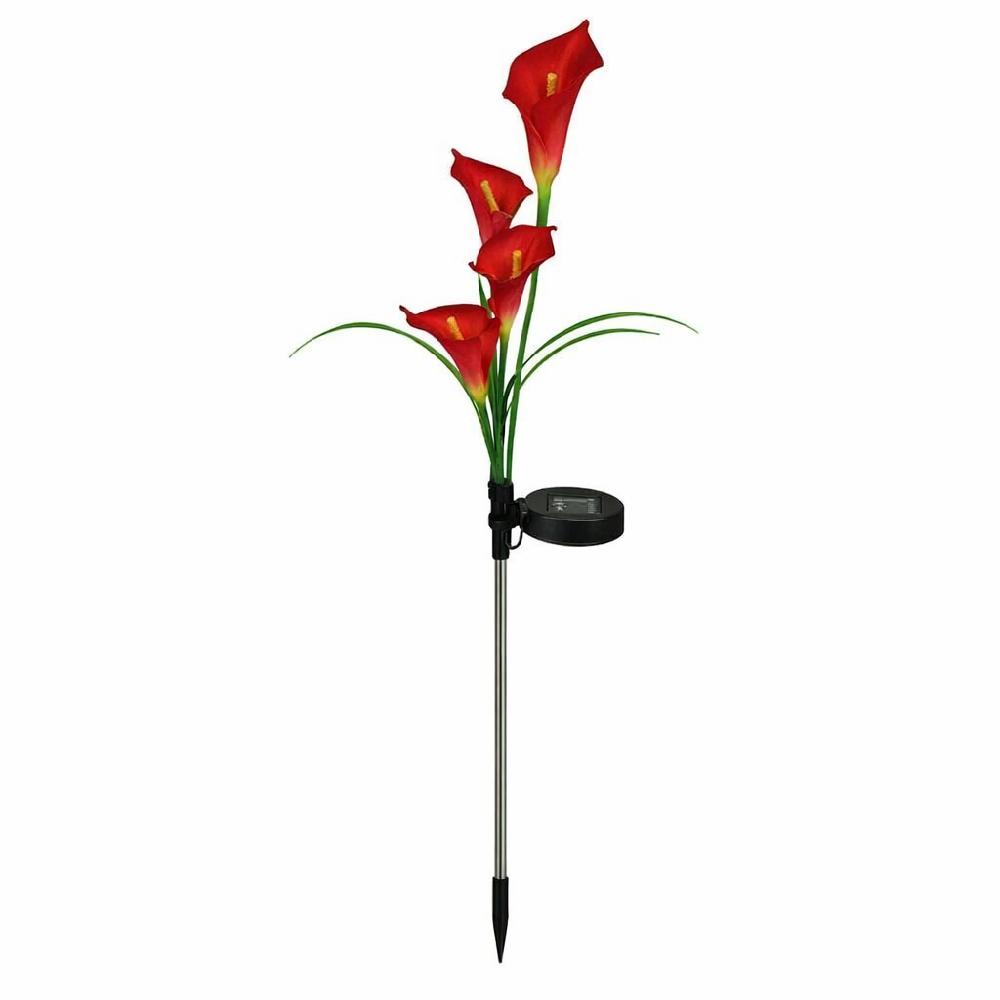 

Creative Flower Stake Lights Waterproof Landscape Lawn Lamp Wedding Courtyard червоний