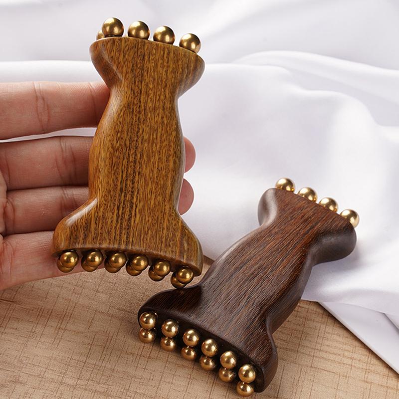 Facial Gua Sha Roller Bead Massager Cheek Beauty Lifting Tool for Lymphatic Care & Trigger Point Relax