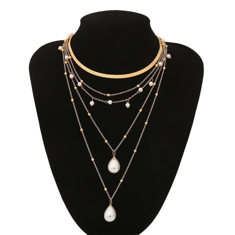 Necklace Jewelry Women's Jewelry Pearl Necklace Stacking High-end Necklace Light Luxury Niche Accessories