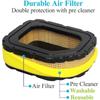 2 Pack 32 083 03 Air Filter Fit Kohler Courage Engine SV710 SV715 SV720 SV730 SV735 SV740 Lawn Mower, Replace 32 083 05-S Pre Cleaner 32 883 03-S1
