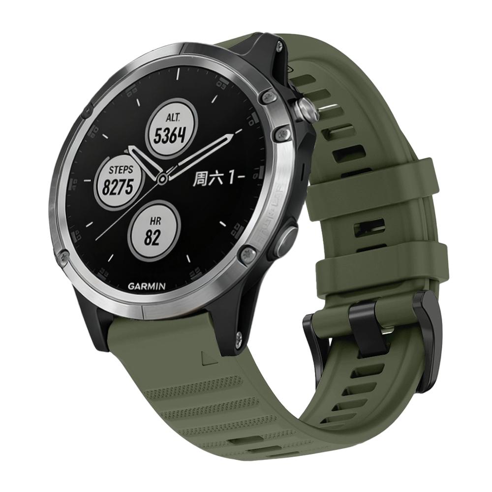 22/26mm Quick Fit Watch Strap for Garmin Fenix 5/Fenix 8Pro 47/51MM Waterproof Silicone Sports Watch Strap for Garmin Fenix 5