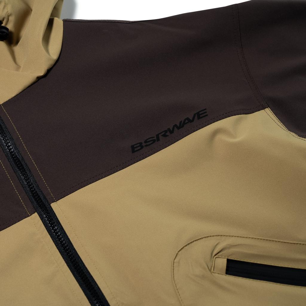 Bsrabbit Natureline Wide Hooded Jacket Olive Brown