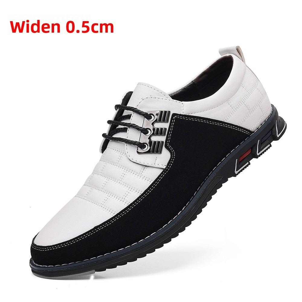 

Autumn Winter Men Shoes Casual Business Leather Shoes Korean Trend Black Sole Lace Up Formal Shoes for Men 50