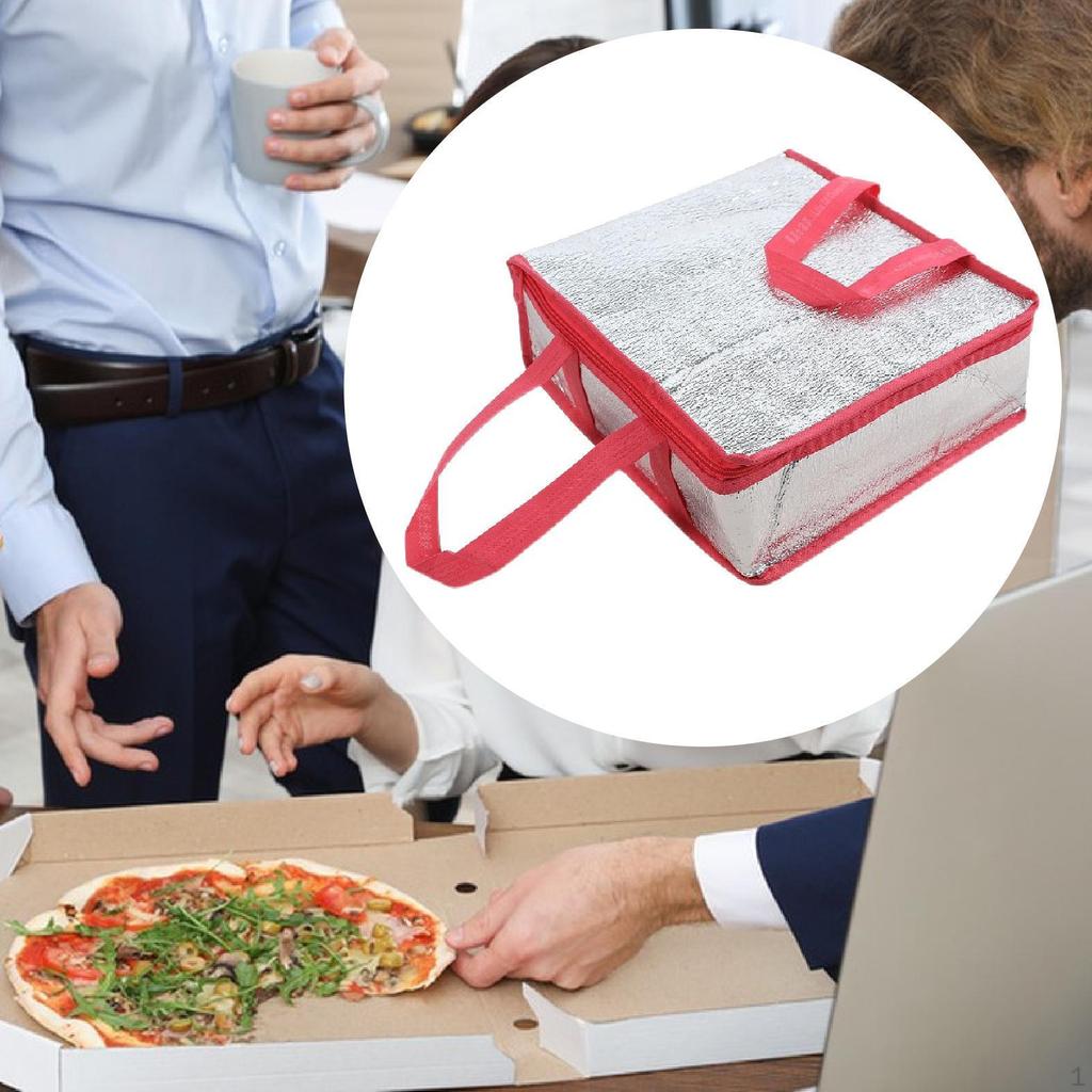 Food Warmer Bag for Pizza Delivery with Handle And Storage