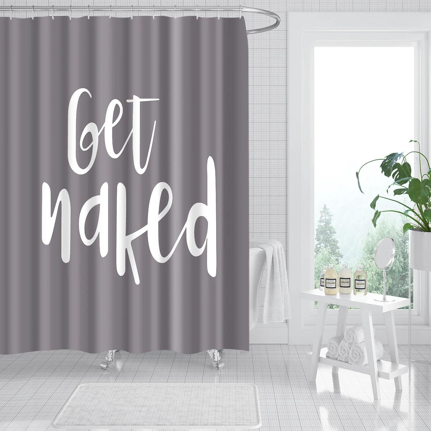 

Geometry Stripes Printing Shower Curtains Home Hotel Bathroom Decoration Bath Curtains Waterproof Blackout Screen For Bathroom W60H190(CM)-1 Pcs