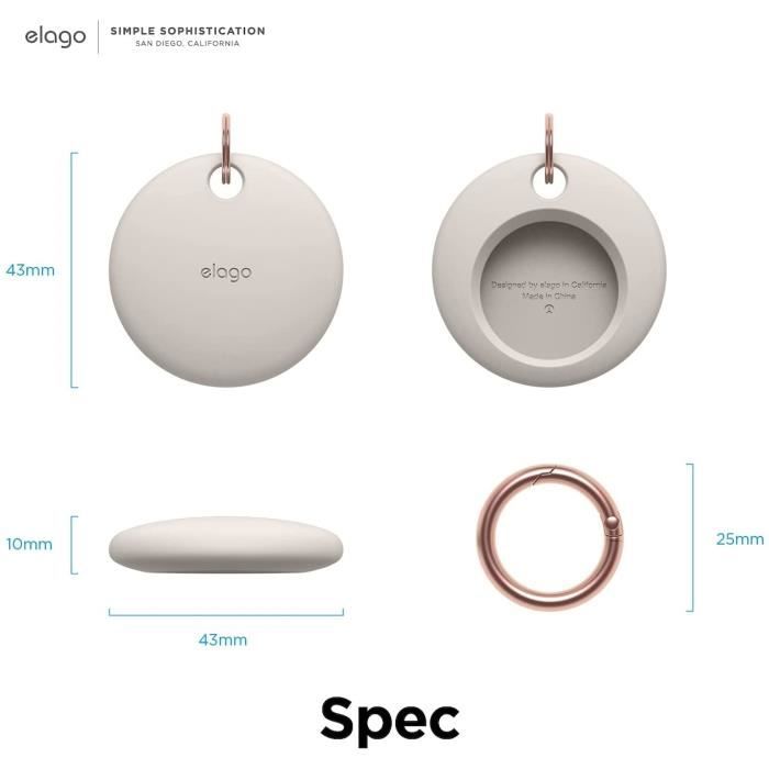 Étui de base Elago pour AirTag Stone