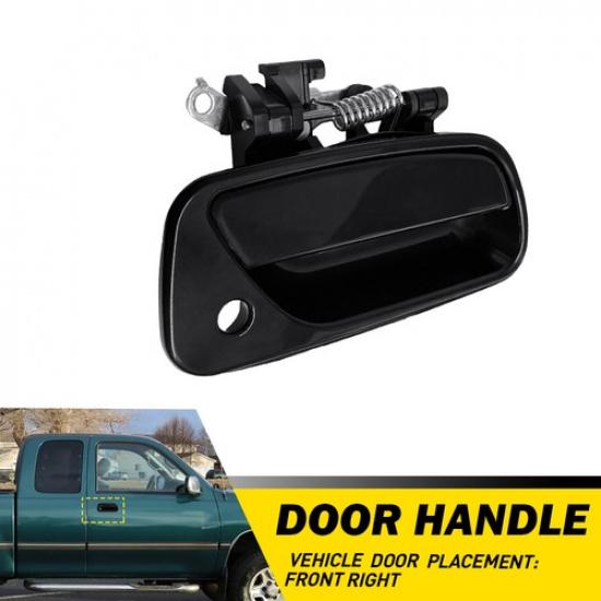 Exterior Door Handle Driver Passenger Side Chrome & Black For 93-98 Toyota T100