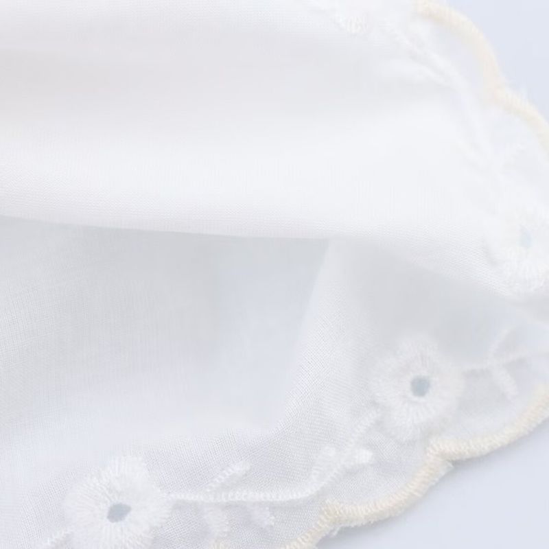 Kaslead New Women Clothes Western Style Fashion Bowknot Decoration Embroidery Flower Top 0881049