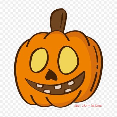 Halloween Kürbisse Clipart Aufbügeln Hitzetransferdruck Vinyl Aufnäher Aufkleber für Kleidung DIY Applikationen Waschbare Aufnäher