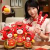 Cartoon Animal Chinese Zodiac Horse Doll Lucky New Year Mascot Pony Plush Doll  Festival Gift