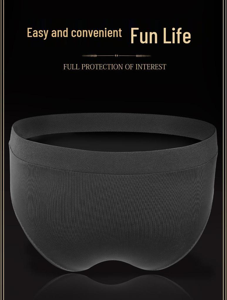 Long Love Erotic Wear: Realistic Dildo Mask with Self-Stimulation Pants & Masturbator