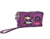 Pouch, Accessory Case, Horse Embroidery, Triple Zipper, with Strap, Cosmetic Pouch, Multi-purpose Pouch, Lightweight (approx. 70g), Nylon, Small Item