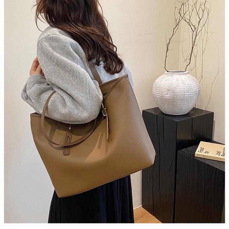 New Large-capacity Tote Bag Casual Retro Shoulder Commuter Bag Women's Handbag Bag