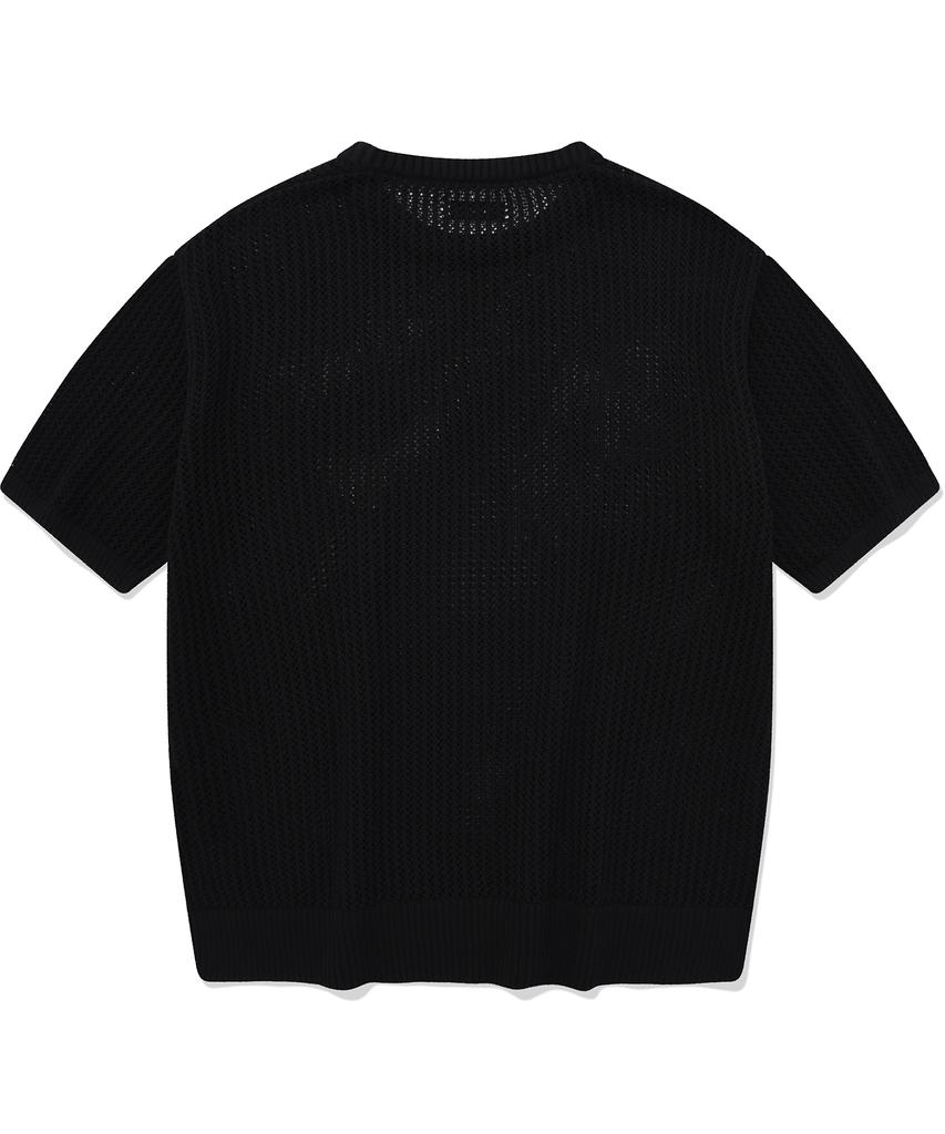 FALLETT Rockstar Short Sleeve Knit Black