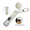 Mini Keychain Flashlight LED Rechargeable Torch Portable Magnetic USB Charging Flashlight High Power Camping Long Range Lantern