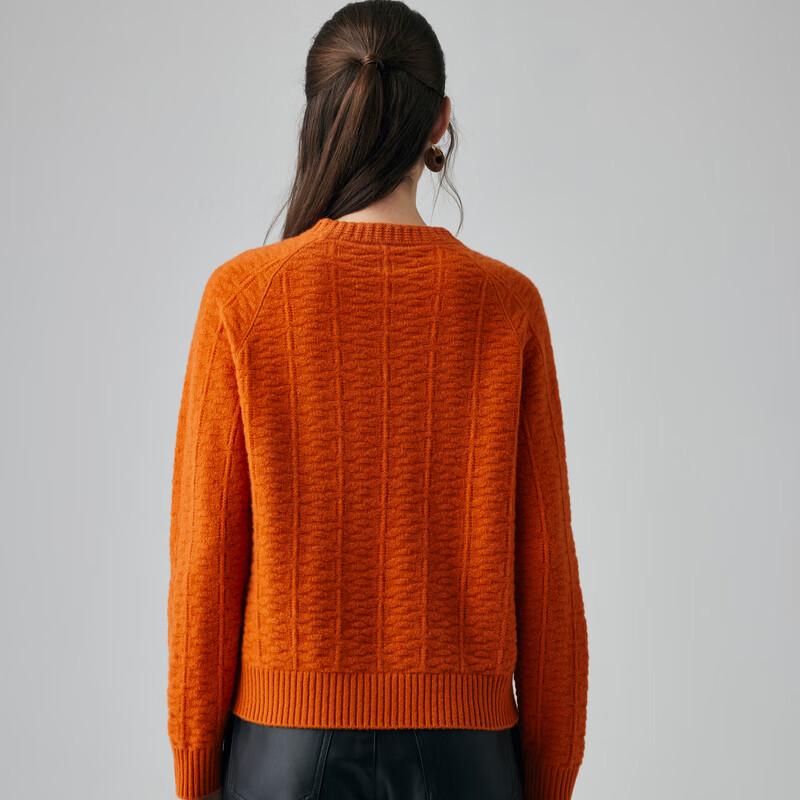 Paluo Women's 100% Pure Cashmere Jacquard Knit Sweater