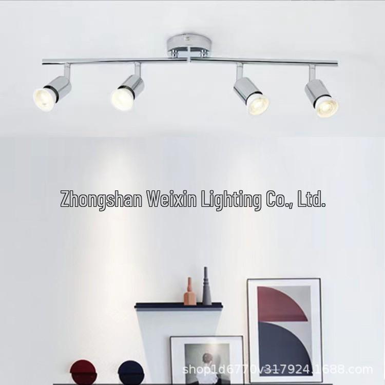 Adjustable 4-Head LED Ceiling Spotlight for Exhibition Halls