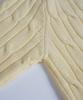 BIRBANTE Soft Washable Cable Round Knit - Light Yellow