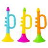 2Pcs Kids Trumpet Toys Simulated Music Enlightenment Hand-eye Coordination Cheer Preschool Learning Trumpet Toys Kindergarten Toys