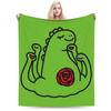Chibi Monster Island Buddies Fleece Throw Blankets 80S Blanket For Sofa Office Super Soft Bed Rug