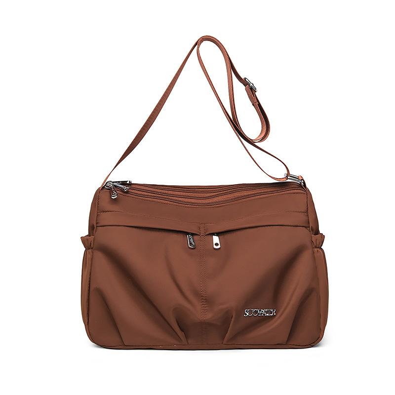 Einfarbige Umhängetasche Damen Große Kapazität Schultertasche Muttertasche