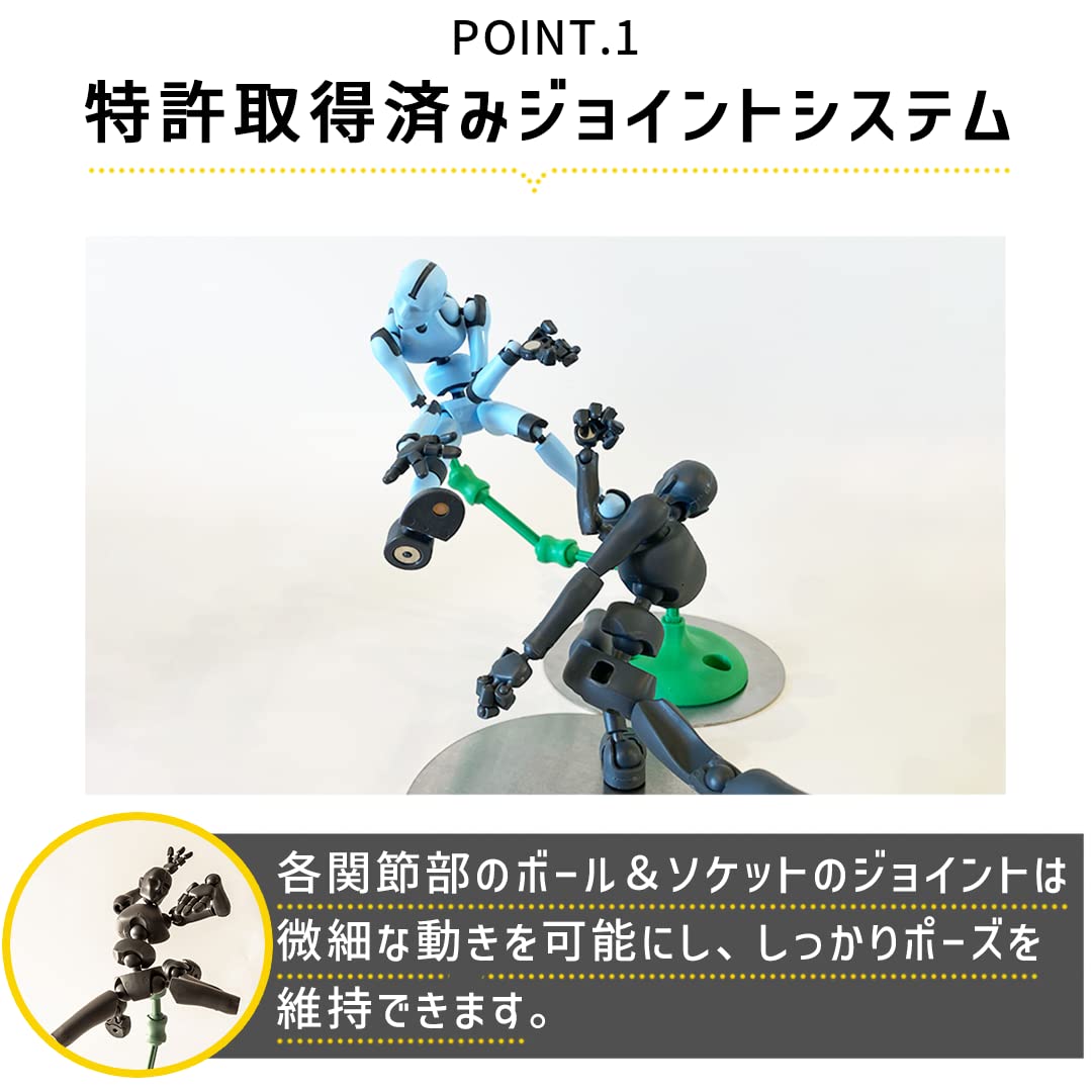 Stickybones Highly Posable Art Animation Figure Dark Storm Stickybones Highly Posable Art Animation Figure Dark Storm