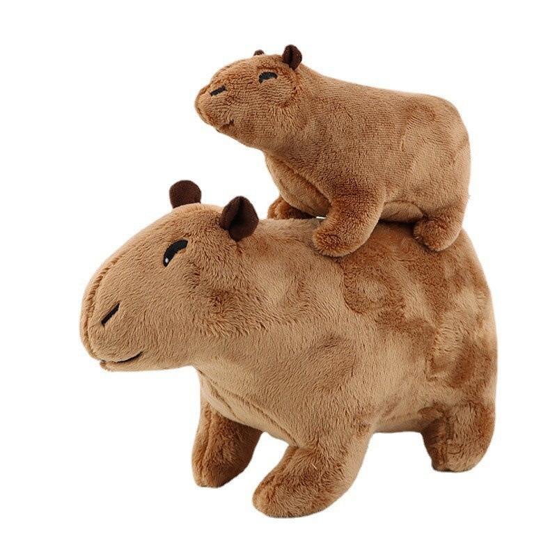 Capybara Plush Doll Pendant Cartoon Doll 20cm коричневый