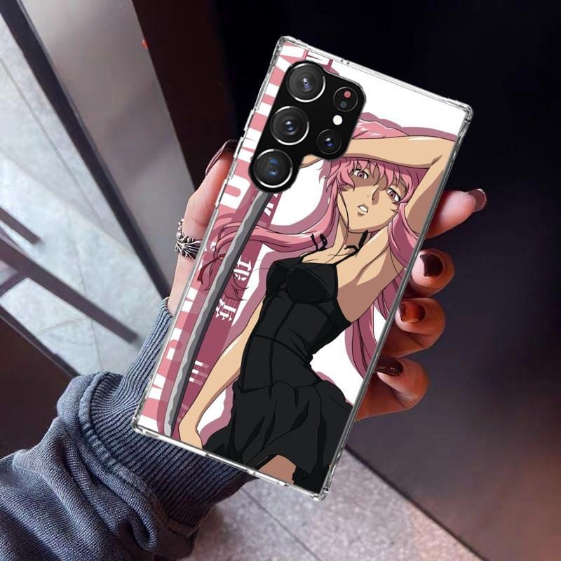 Mirai Nikki Gasai Yuno Anime Phone Case for Samsung Galaxy S26 S25 Edge S24 S23 Ultra S22 Plus S21 FE S20 + Soft Cover Print Fun