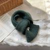Scarf women's winter high-end sense new light luxury Angela red knitted scarf scarf