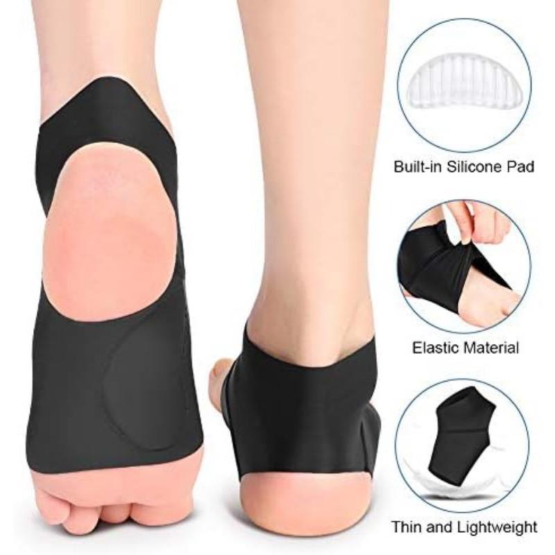 Ankle Brace with Arch Support, Arch Brace, Compression Ankle Arch, with Gel Pads for Plantar Fasciitis (1 Pair)