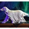 Leuchtende Geisterhund-Statue, Halloween-Dekoration, Kunstharz-Ornament, farbecht, Festival-Party-Dekoration, Geschenk für Freunde