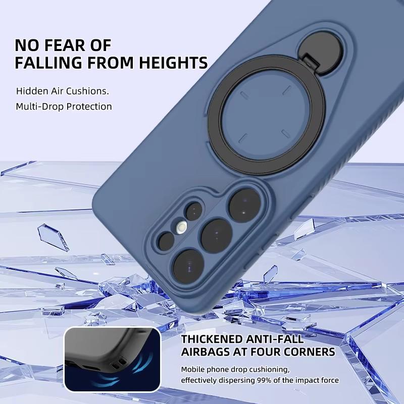 360° Otočný Magnetický Stojan Pouzdro na Telefon Pro Samsung Galaxy S26 S26Plus S26Ultra Bezdrátové Nabíjení Nárazuvzdorný Ochranný Kryt